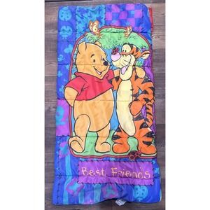 Vintage 90s Disney Winnie the Pooh Best Friends Tigger Sleeping Bag 27"x55"